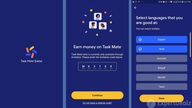 Google Task Mate Referral Code ( Live Updated Working Codes )