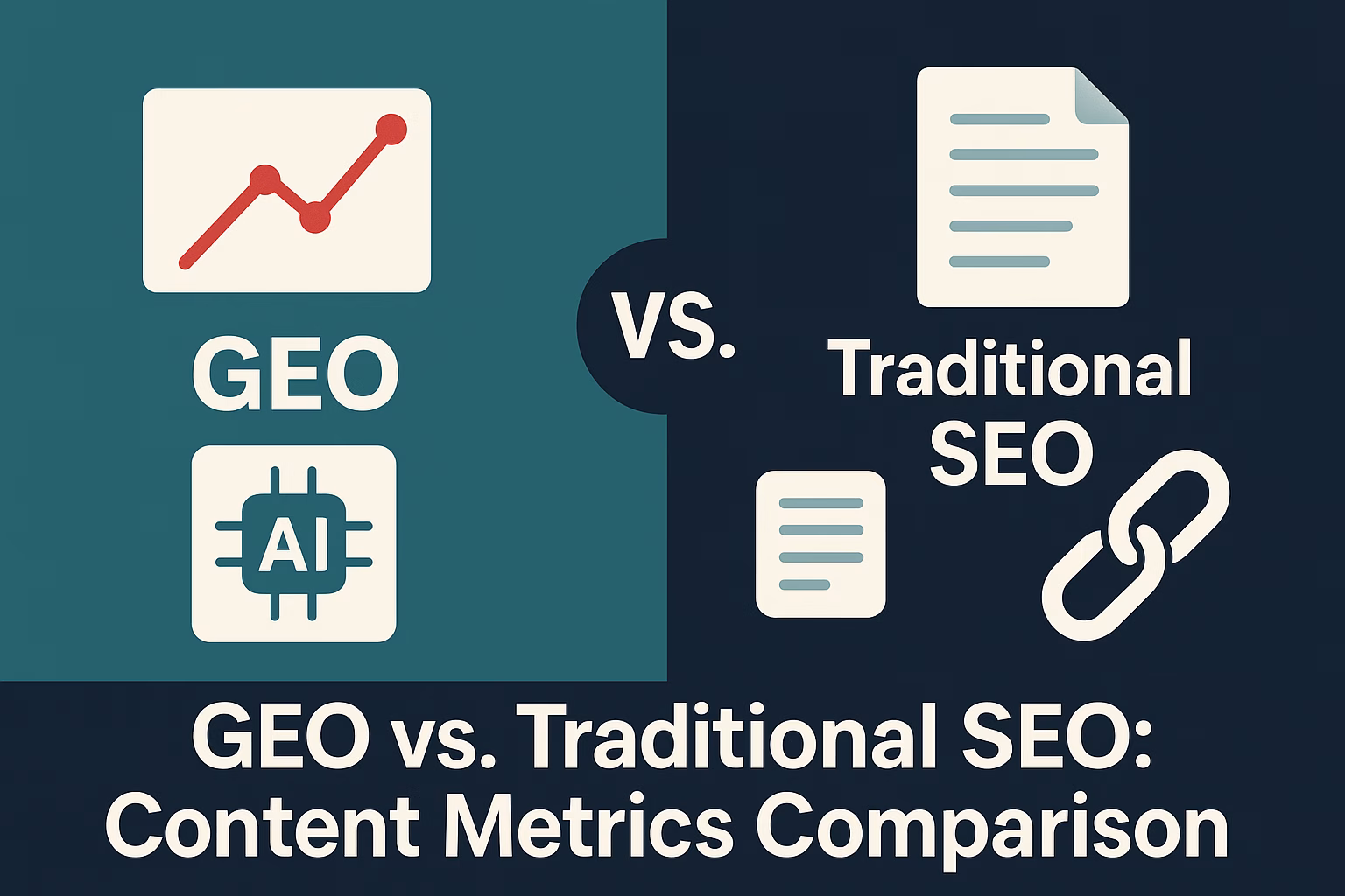 GEO vs. Traditional SEO: Comprehensive Content Metrics Comparison (2025 Guide) 2 GEO vs. Traditional SEO: Comprehensive Content Metrics Comparison (2025 Guide) 2